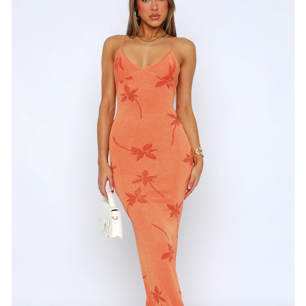 White Fox Floral Maxi Dress